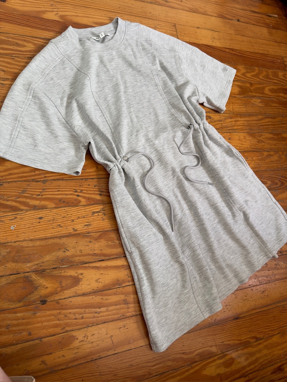Daily Practice Neoprene T-Shirt Dress Heather Grey - Picture 3 of 8